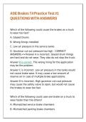 ASE Brakes T4 Practice Test -1 QUESTIONS WITH ANSWERS