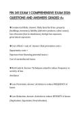 FIN 341 EXAM 1 COMPREHENSIVE EXAM 2026 QUESTIONS AND ANSWERS GRADED A&plus;