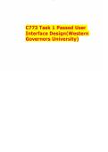 C773 Task 1 Passed User Interface Design&lpar;Western Governors University&rpar;