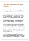 TABC Final Exam QUESTIONS WITH ANSWERS