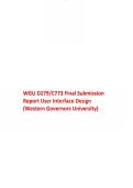 WGU D279-C773 Final Submission Report User Interface Design &lpar;Western Governors University&rpar;&period;pdf