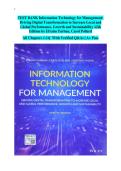 Information Technology for Management &ndash; 12th Edition&comma; Chapters 1&ndash;14 by Efraim Turban & Carol Pollard&comma; Complete Test Bank with Verified Q&As &vert; A&plus; Pass