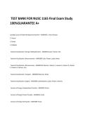 TEST BANK FOR NUSC 1165 Final Exam Study 100&percnt;GUARANTEE A&plus;