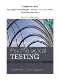 Complete Test Bank Psychological Testing&colon; Principles&comma; Applications&comma; and Issues&comma; 9 Edition&period; By Robert M&period; Kaplan&comma; Dennis P&period; Saccuzzo&period; &lpar;Answers Provided&comma; All Chapters Covered&rpar;