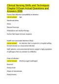 Clinical Nursing Skills and Techniques Chapter 9 Exam Actual Questions and Answers 2026&period;docx