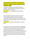 Clinical Nursing Skills & Techniques - chapter 2 Exam Actual Questions and Answers 2026&period;docx