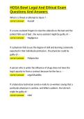 HOSA Bowl Legal And Ethical Exam Questions And Answers&period;docx