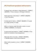 IPC Final Exam questions with answers