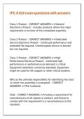 IPC A 610 exam questions with answers