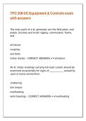 TPC 206 DC Equipment & Controls exam with answers&period;