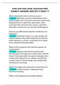 NURS 5433 FINAL EXAM QUESTIONS AND CORRECT ANSWERS 2026 GET IT RIGHT &excl;&excl;&excl;