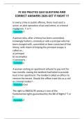 PC 832 PRACTICE QUIZ QUESTIONS AND CORRECT ANSWERS 2026 GET IT RIGHT &excl;&excl;&excl;