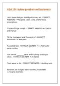 ASA 104 review questions with answers