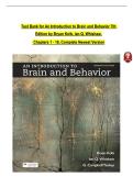 TEST BANK For An Introduction to Brain and Behavior&comma; 7th Edition by Bryan Kolb&comma; Ian Q&period; Whishaw&comma; Verified Chapters 1 - 16&comma; Complete Newest Version