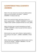 ILEARNTOBOAT FINAL EXAM WITH ANSWERS