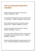 FMF Core EXAM QUESTIONS WITH ANSWERS