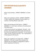 FMF OFFICER Study Guide WITH ANSWERS