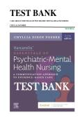 Test Bank for Varcarolis&rsquo; Essentials of Psychiatric Mental Health Nursing&colon; A Communication Approach to Evidence-Based Care 5th Edition &ndash; Chyllia D&period; Fosbre &vert; 100&percnt; Guaranteed Pass &vert; Latest Update 2026