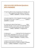 ASA 114 & ASA 104 Review Questions WITH ANSWERS