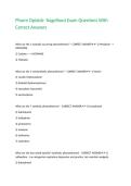 Pharm Opioids- Nagelhout Exam Questions With Correct Answers 