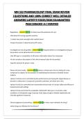 MN 553 PHARMACOLOGY FINAL EXAM REVIEW&vert;QUESTIONS AND 100&percnt; CORRECT WELL DETAILED ANSWERS&vert;LATEST&excl;&excl;&excl;&excl;&excl;2025&sol;2026&vert;GUARANTEED PASS&vert;GRADED A&plus;&vert;VERIFIED