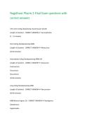 Nagelhout Pharm 2-Final Exam questions with correct answers 