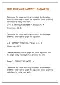 Math 110 Final EXAM WITH ANSWERS&period;