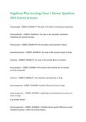 Nagelhout Pharmacology Exam 1 Review Questions With Correct Answers