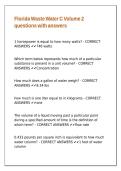 Florida Waste Water C Volume 2 questions with answers&period;