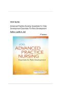 Test Bank for Advanced Practice Nursing Essentials for Role Development by Lucille A&period; &vert; Complete Q&A