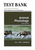 Test Bank for Animal Physiology 4th Edition &ndash; Richard W&period; Hill&comma; Gordon A&period; Wyse & Margaret Anderson &vert; 100&percnt; Guaranteed Pass &vert; Latest Update 2026