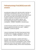 Pathophysiology Final &lpar;HESI&rpar; exam with answers&period;