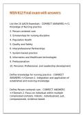 MSN 612 Final exam with answers