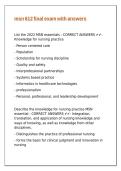 msn 612 final exam with answers