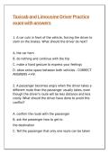 Taxicab and Limousine Driver Practice exam with answers