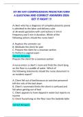 ATI RN VATI COMPREHENSIVE PREDICTOR FORM A QUESTIONS AND CORRECT ANSWERS 2026 GET IT RIGHT &excl;&excl;&excl;