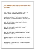 taxi authority practice test questions with answers&period;
