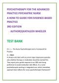 Psychotherapy for the Advanced Practice Psychiatric Nurse Nursing Test Bank 2026
