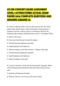 ATI RN CONCEPT BASED ASSESSMENT LEVEL 3 B PROCTORED ACTUAL EXAM PAPER 2026 COMPLETE QUESTIONS AND ANSWERS GRADED A&plus;