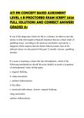 ATI RN CONCEPT BASED ASSESSMENT LEVEL 3 B PROCTORED EXAM SCRIPT 2026 FULL SOLUTIONS AND CORRECT ANSWERS GRADED A&plus;