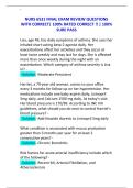 NURS 6531 FINAL EXAM REVIEW QUESTIONS WITH CORRECT&vert; 100&percnt; RATED CORRECT &excl;&excl; &vert; 100&percnt; SURE PASS