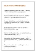 WX 201 Exam 2 WITH ANSWERS