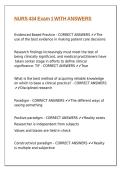 NURS 434 Exam 1 WITH ANSWERS