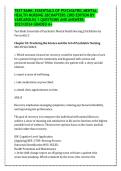 Test Bank for Essentials of Psychiatric Mental Health Nursing&comma; 3rd Edition by Varcarolis &vert; Complete Q&A