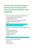 New Jersey Master Electrician Examination  Questions And Correct Answers &lpar;Verified  Answers&rpar; Plus Rationales 2026 Q&A &vert; Instant  Download Pdf
