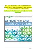 Test Bank &ndash; Ethics and Law in Dental Hygiene&comma; 4th Edition &vert; Verified Q&A &vert; ISBN 9780323761192 &vert; 2025&sol;2026