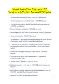 Colored Stones Final Assessment&colon; 209 Questions with Verified Answers 2026 Update