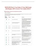 NRNP 6550 Week 3 Case Study&colon; 67-Year-Old Female with Dyspnea 100&percnt; Correct &vert; New Update 2026&sol;27 