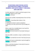 PSI NATIONAL EXAM FOR REAL ESTATE QUESTIONS WITH CORRECT &sol;ACCURATE ANSWERS&vert; 100&percnt; RATED CORRECT &excl;&excl; 2025-2026&vert; 100&percnt; SURE PASS