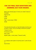CSE 230 FINAL 2026 QUESTIONS AND  ANSWERS&vert; ACE YOUR GRADES&period; 